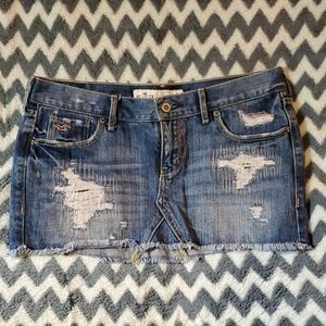 Hollister jean skirt